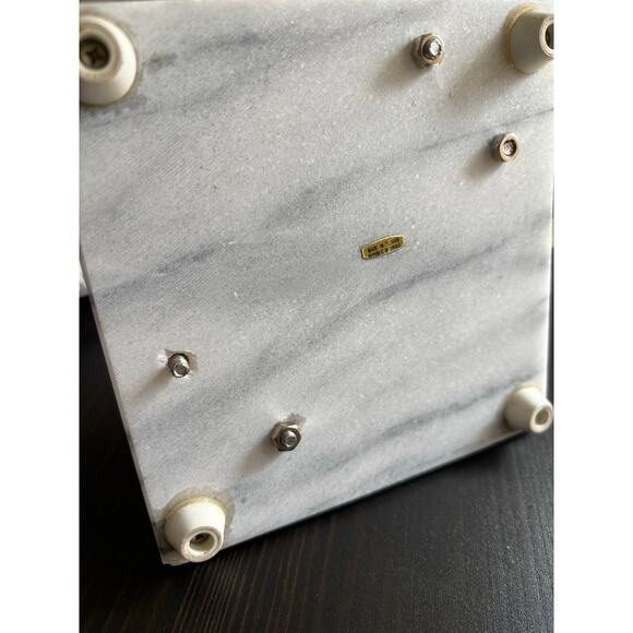 Marble Salt and Pepper Shaker Set with Holder - Picture 4 of 4